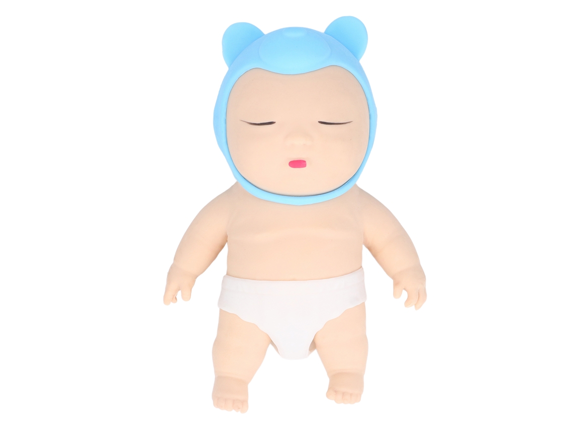Muñeco De Areia Squeezable Estirable Antiestrés Juguete Sensorial Alivio Do Estresse Com Boné Azul L