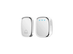 Campainha Sem Fio, À Prova Dágua, Com Alcance De 300 Metros, Inclui 1 Transmissor, 1 Receptor, 36 Toques E 4 Níveis De Volume. Brilvibera