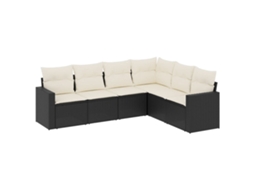 Garden Sofa Set, Garden Sofa Sets Vidaxl Preto Rattan / Vime (n/a)
