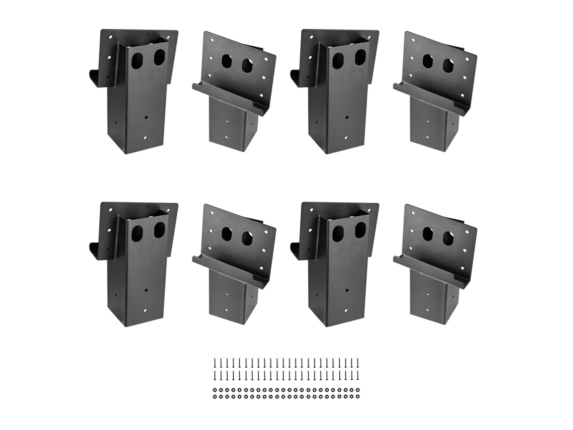 Suportes Angulares Compostos Para Madeira Vevor 88,9 X 88,9 Mm 8 Unidades