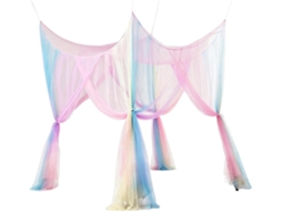Mosquiteiro Portátil Colorido Para Camping, 4 Cantos, 20, 39x 1, 90x