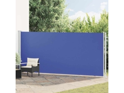 Vidaxl Toldo Lateral Retrátil De Pátio 180x600 Cm Azul