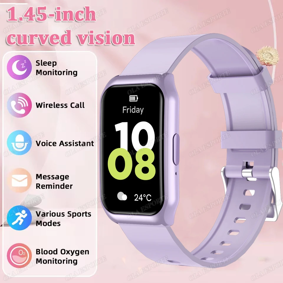 (roxo) Smartwatch, Rastreador De Atividades Físicas, Monitoramento Do Sono, À Prova D'água