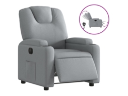 Electric Recliner Chair, Electric Recliner Chairs Vidaxl Cinzeto Tecido