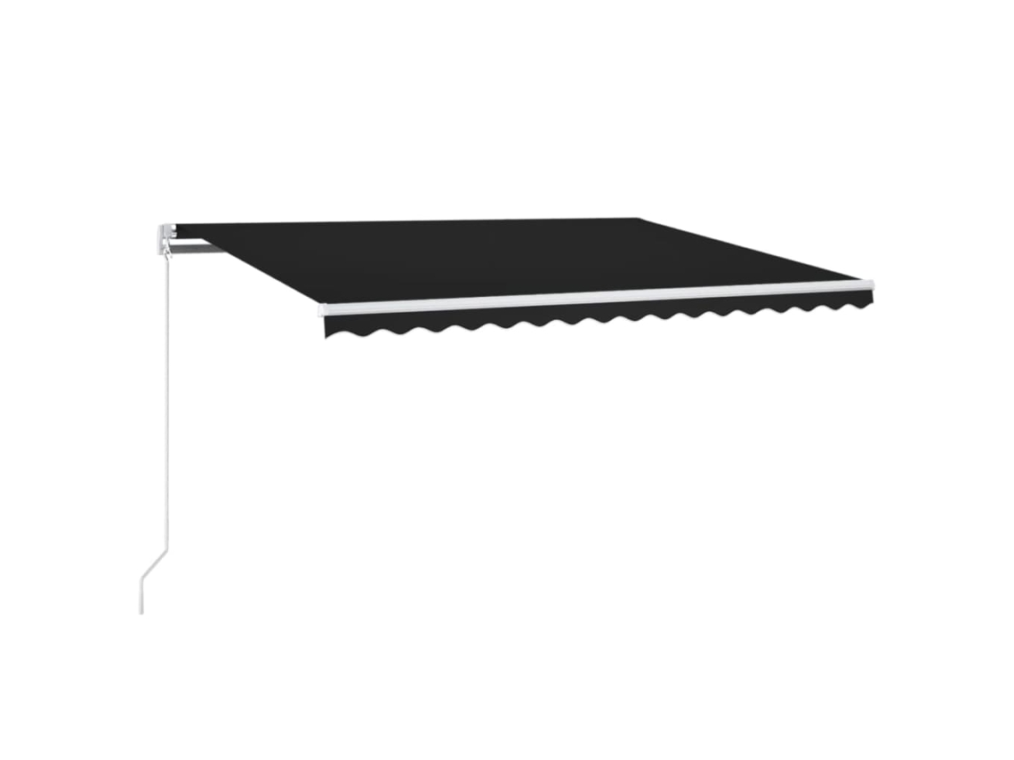 Toldo Retrátil Manual com Led 400x350 Cm Antracite MAISON EXCLUSIVE