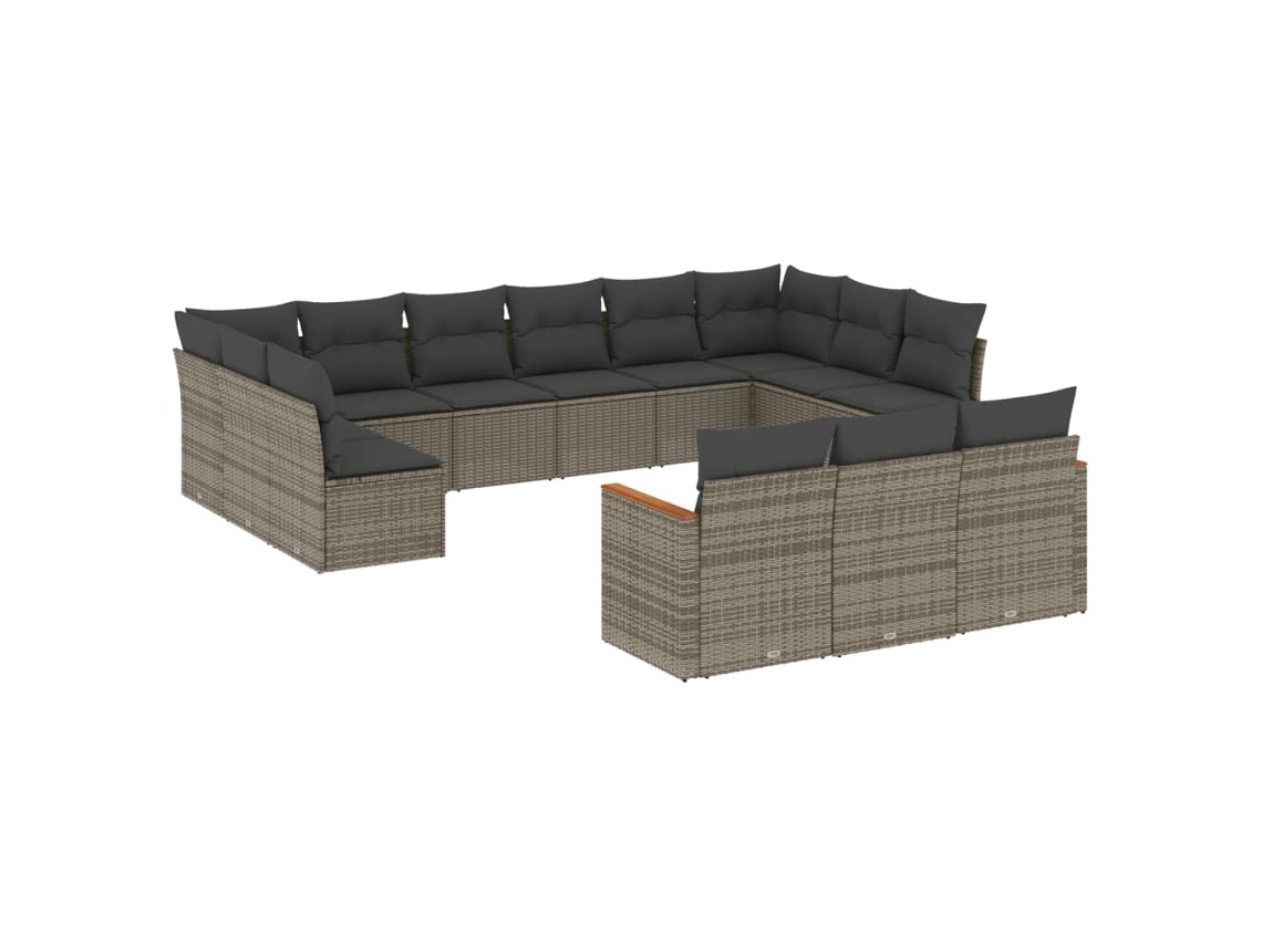 Garden Sofa Set, Garden Sofa Sets Vidaxl Cinzeto Rattan / Vime (n/a)