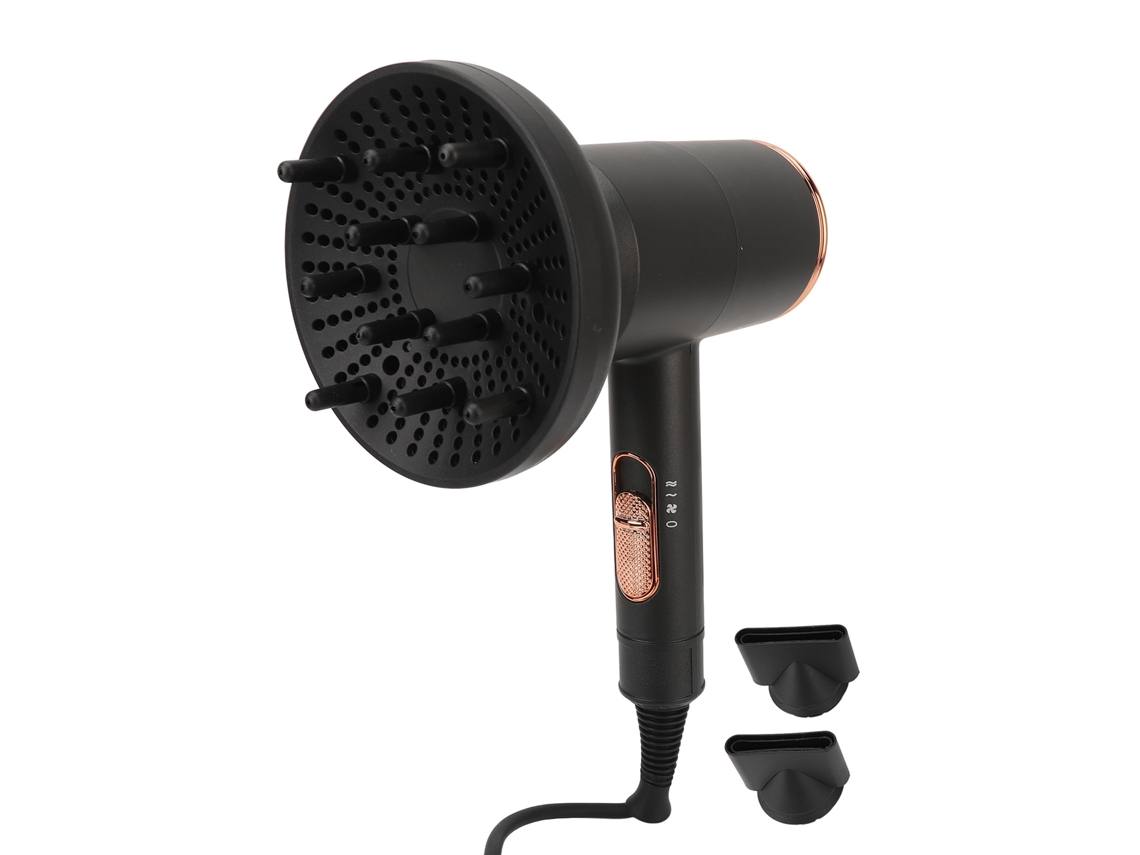 Secador De Cabelo De Alta Potência Com Ions Secagem Rápida Baixa Radiação Plugue Uk 220v
