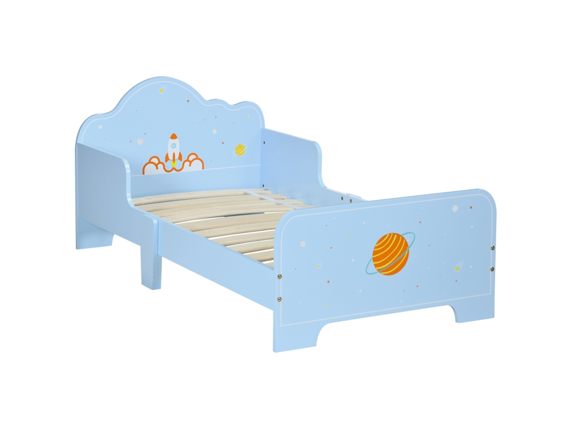 Cama Infantil para Crianças de 3 a 6 Anos de Idade com Laterais Protetoras Carga Máxima. 80kg 143x74x59cm Azul Ge