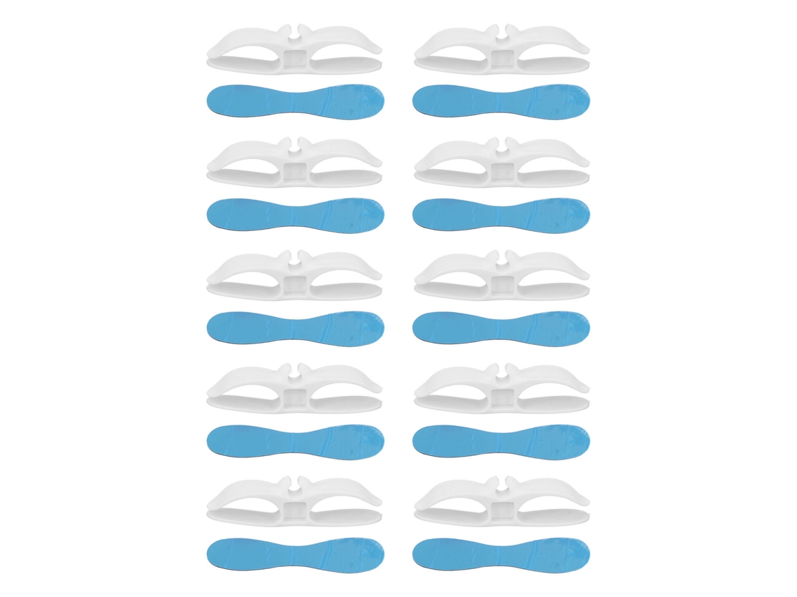 Organizador de Cabos Rebe - 10 peças para Eletrodomésticos: Fritadeira, Panela de Pressão, Torradeira (Branco)