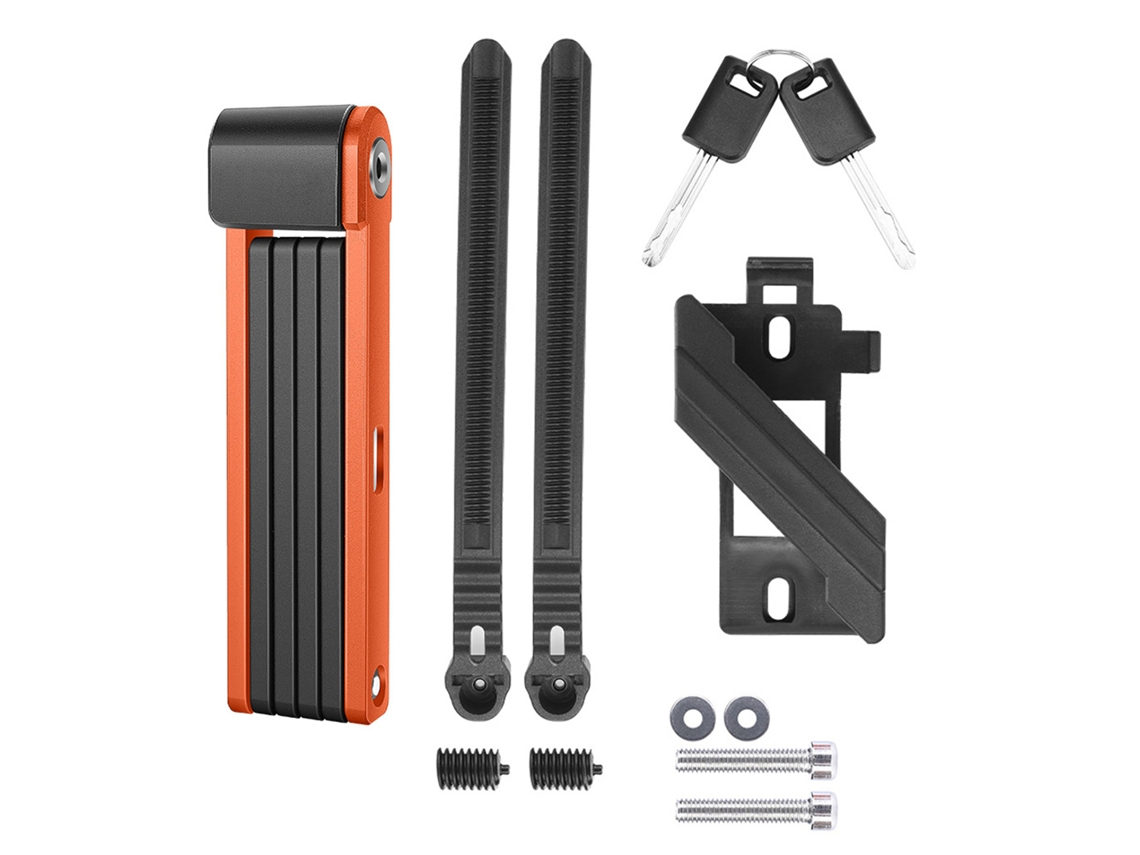 Cadeado de Aço com Cilindro de Liga de Zinco para Bicicleta e Moto S/MARCA