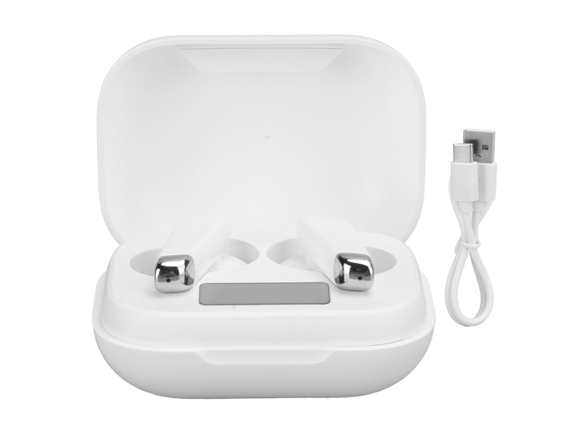 Fones De Ouvido Tws Btj70 Bluetooth 5.0 Com Redução De Ruído Controle Táctil Branco
