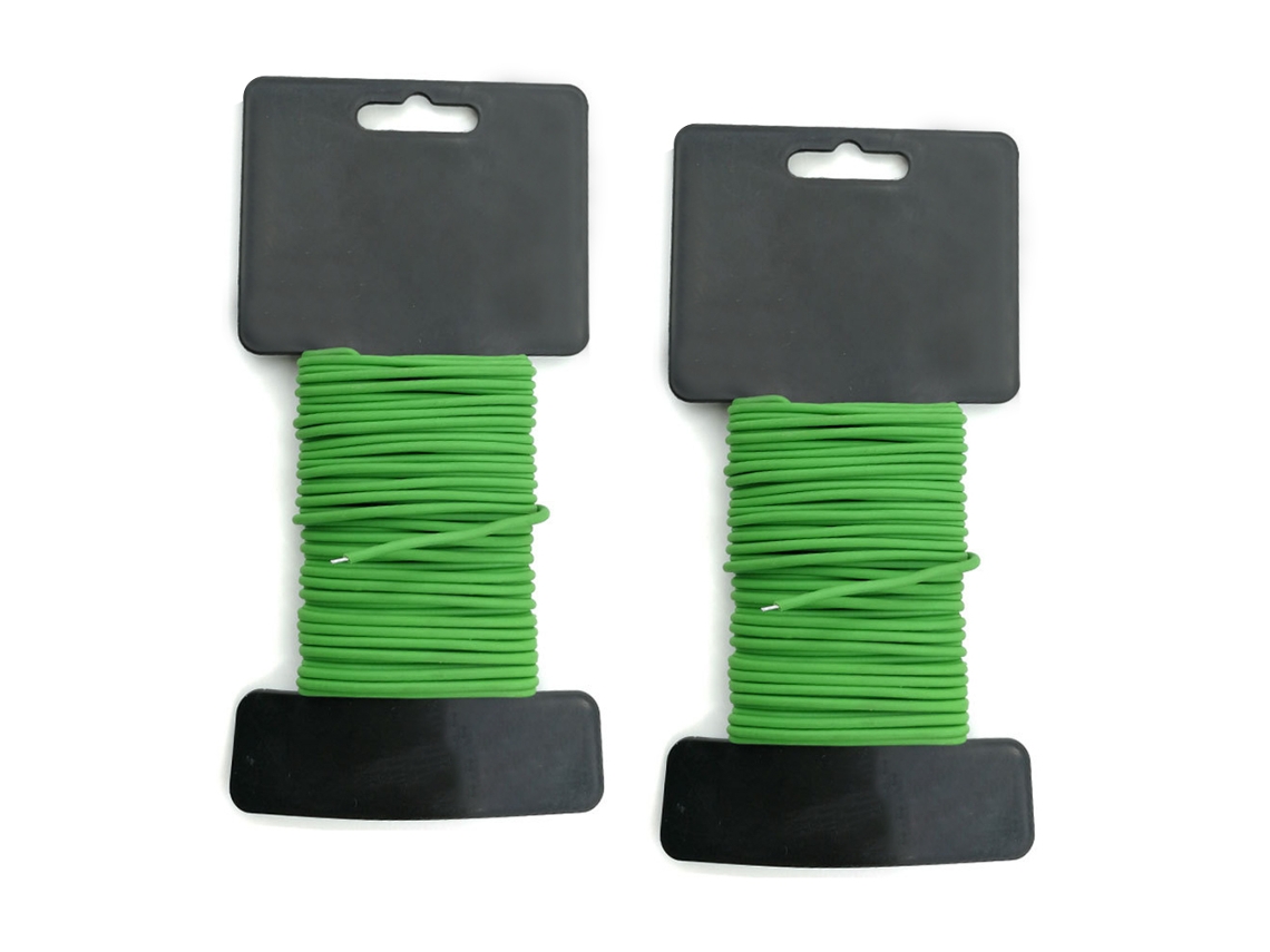 Fio de Amarrar para Jardinagem Conjunto de 2Pcs 5Mm*10 Metros Cor Verde