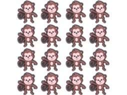 Nuobesty Conjunto de Pinos de Lápis 20 Enfeites em Formato Macaco, Ideais Canetas E Lápis, Perfeitos