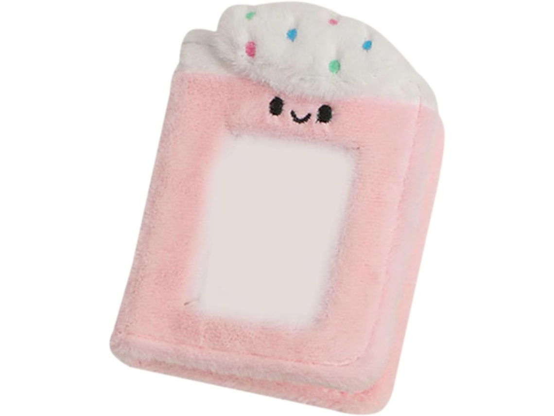 Ibasenice Álbum Photo En Peluche Rose Para Cartes Et Souvenirs - Cartes Remplaçables - Protège