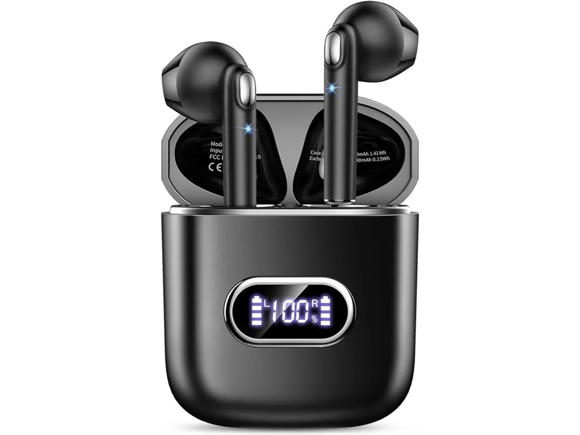 Auscultadores Sem Fios Bluetooth 5.3 Auscultadores Bluetooth Com Microfone Hd Auscultadores Intra-auriculares Bluetooth Com Som Estéreo Hifi Bestvite