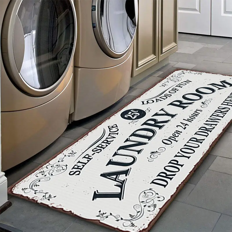 Tapete Impermeável 61x180 Cm Poliéster Memória Antiderrapante