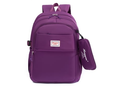 Mochila BLEWADY para rapazes e raparigas do ensino secundário Púrpura escuro