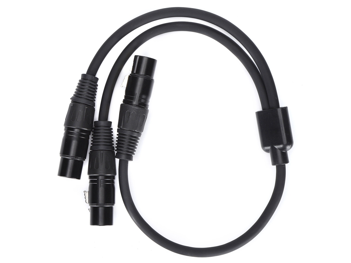 Cabo Mali XLR fêmea para duas XLR fêmea, divisor Y, microfone, JD6073