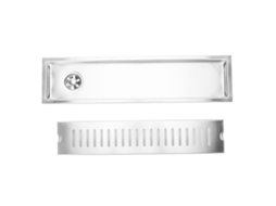 Conjunto de 2 conectores AQUAFORGE, para ralo de piso, sem odor