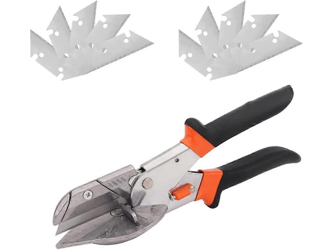 Tesoura De Selagem E Mitre, Corte Multiângulo 45-135 Graus, Mão Ergonômica, Lâmina Substituível Para Indústria, Decoração Residencial E Diy