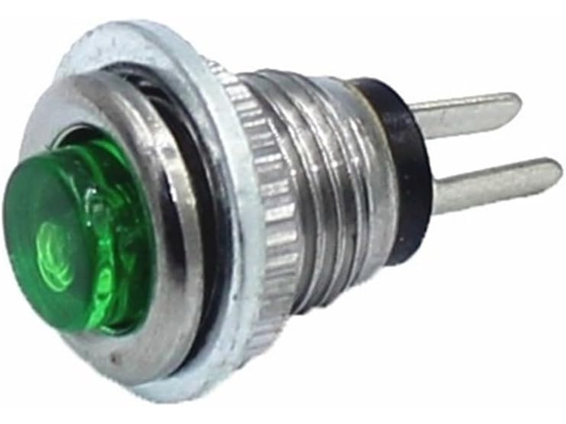 10-interruptores De Botão Pressão Verdes 2-pinos, 8mm, 0, 5a, 250v Ac, Botão De Reset Redondo Ds 101
