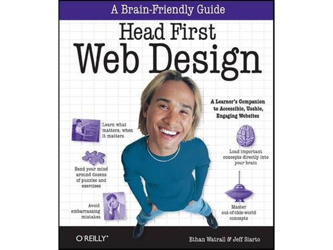 Livro Head First Web Design de Ethan Watrall e Jeff Siarto (Inglês)