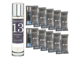 Perfume Masculino Caravan Nº13 De 150 Ml Conjunto De 10 Frascos De Fragrâncias