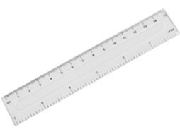 Conjunto de réguas, design prático e fácil de transportar, réguas de plástico transparente de 15 cm para decoração escolar.
