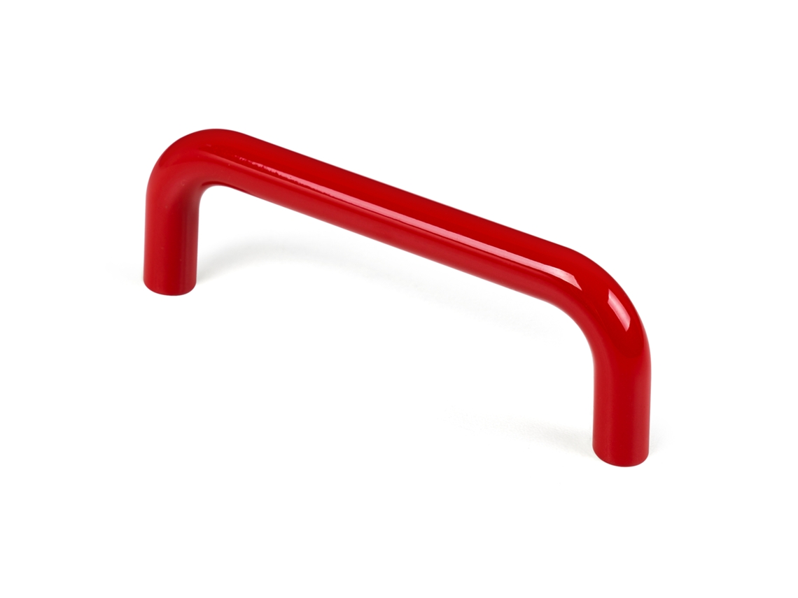 Puxador para Móveis em Abs Distância Entre Eje de 96 Mm Vermelho Brilhante Pacote com 50 Peças HARDWAREXCHANGE