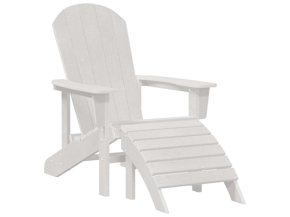 Maison Exclusive - Cadeira Adirondack Branco Hdpe