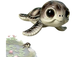 Tartaruga em Miniatura Estatueta Colecionável para Decoração Estátua de Tartaruga em Miniatura para Jardim para CHABERLU
