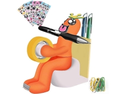 Conjunto de 25 26 Artigos Papelaria para Escritório com Dispensador Fita Adesiva, Clipes Papel, Blocos no Tas Adesivas, Adesivos e Ite GOKOCO