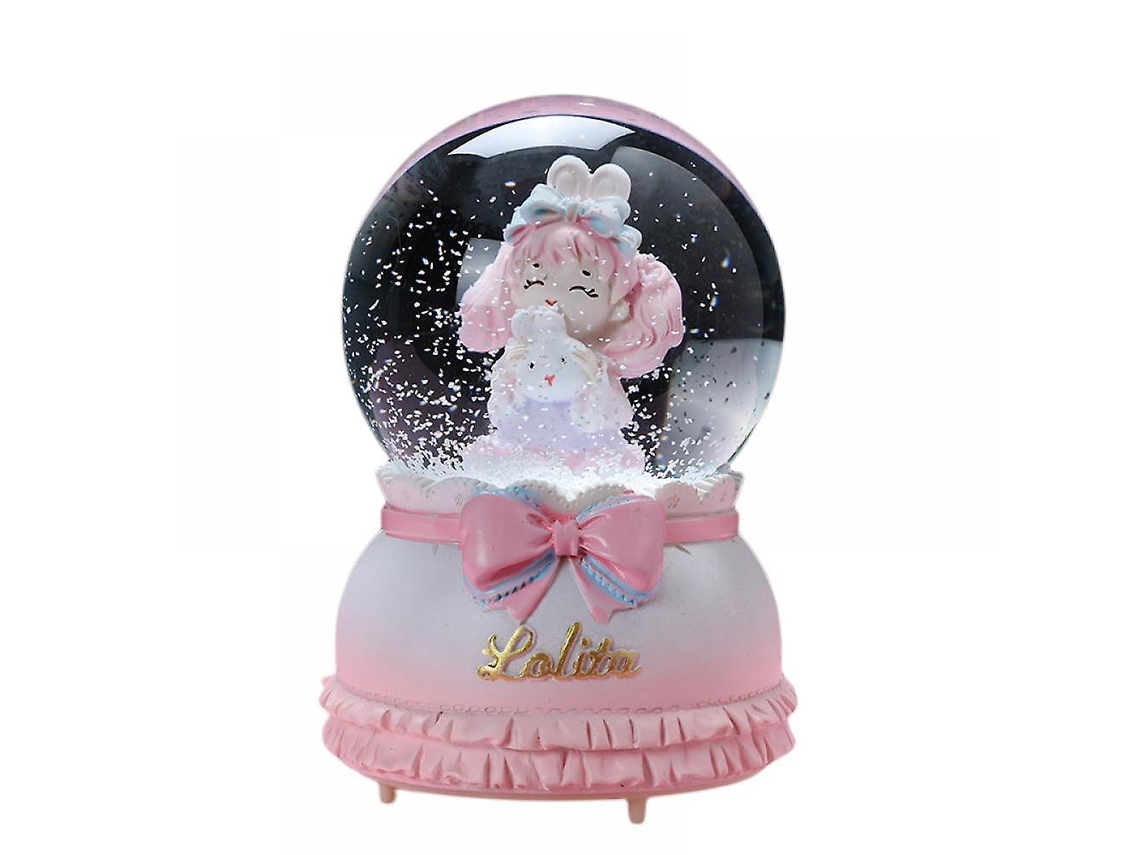 Caixa de Música Globo de Neve Musical com Luzes LED em Formato de Cavalos Carrossel, Presente Perfeito para Meninas AQUAFORGE