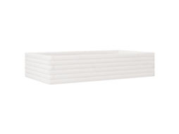 Garden Planter, Garden Planters Vidaxl Branco Madeira De Pinho (110 X 60 X 23 Cm)