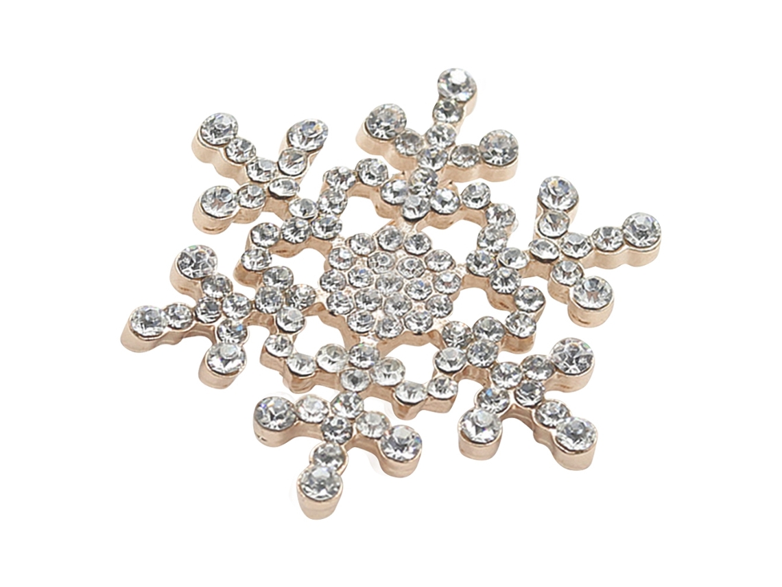 Broche Liga Diamante Snowflake Decoração Roupa Presente