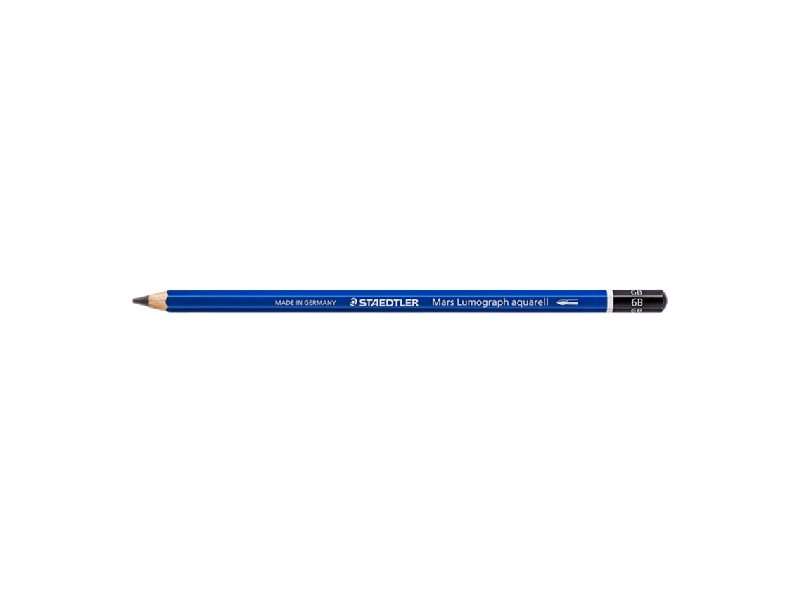 Lápis De Grafite Aquarelável Mars Lumograph Aquarel, Mina 6b Staedtler