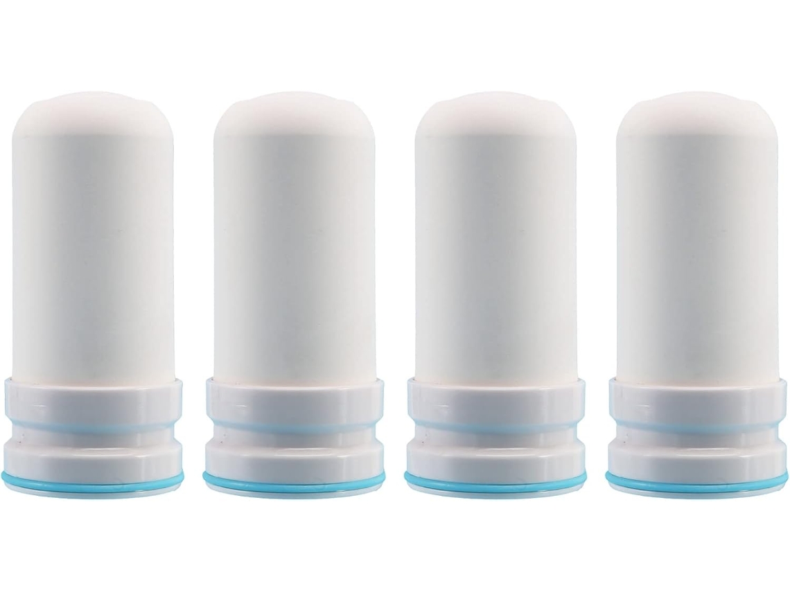 4 Cartuchos De Filtro Água Para Torneira Cozinha Kubichai,