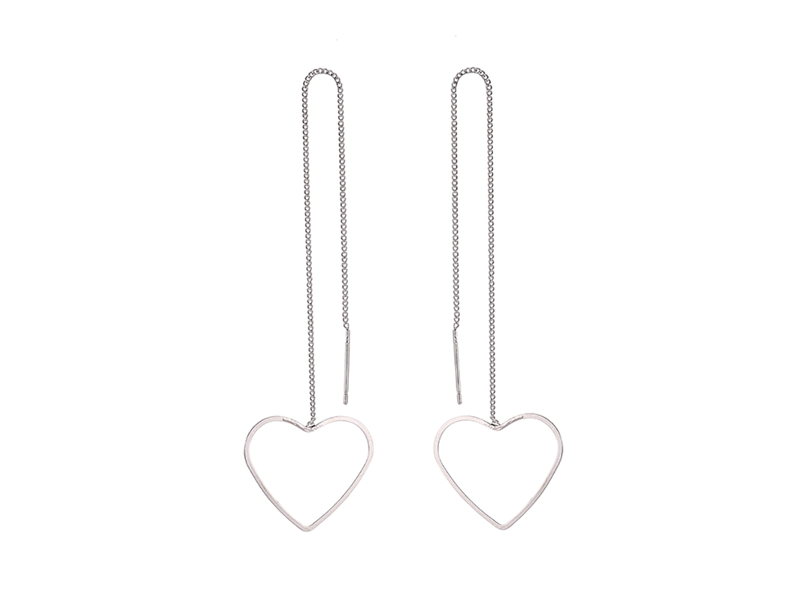 Pendente Com Corazão E Pingentes Longos Jóias De Decoração