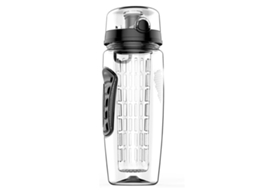 Garrafa de Água de 930Ml com Inserto para Frutas – Grande Capacidade Tampa Articulada com Alça Design À Prova de Vazamentos NEVEANCE