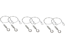 Kit Com 6 Peças De Cabos Para Pendurar Espelhos Pesados, Cabo De Amarração Em Aço Inoxidável, Fio Para Pendurar Quadros Kit Com 6 Peças Gokoco