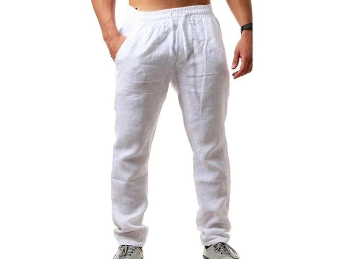 2026 pantalones de Verano para Hombres Con Look Lino, Sueltos Y Amplios para Vacaciones Y Playa