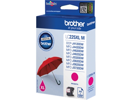 Tinteiro BROTHER LC225XL Magenta (LC225XLMBP)