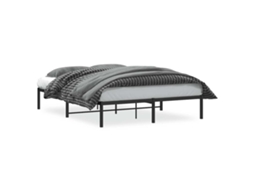 Estrutura de Cama 160x200 Cm Metal Preto MAISON EXCLUSIVE