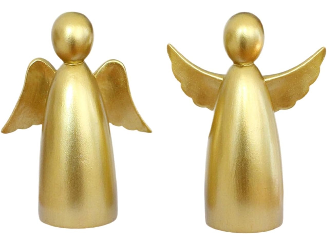Estatuetas natalinas SFUSHOS em resina para decoração de mesa ou festa