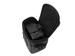 Lurelia Bolsa De Transporte Para Câmara Triangular, De Ombro Digital, Compatível Com Câmaras Dslr E Slr, Em Nylon, Cor Preto, Com Alça