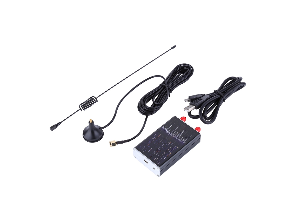 Receptor Sintonizador USB RTL SDR 100KHz-1.7GHz com Antena e Cabos | S/MARCA