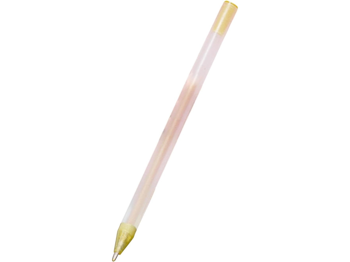 Lápis De Cor Ponta Fina: Metal Dourado, Prateado E Branco, Instrumento
