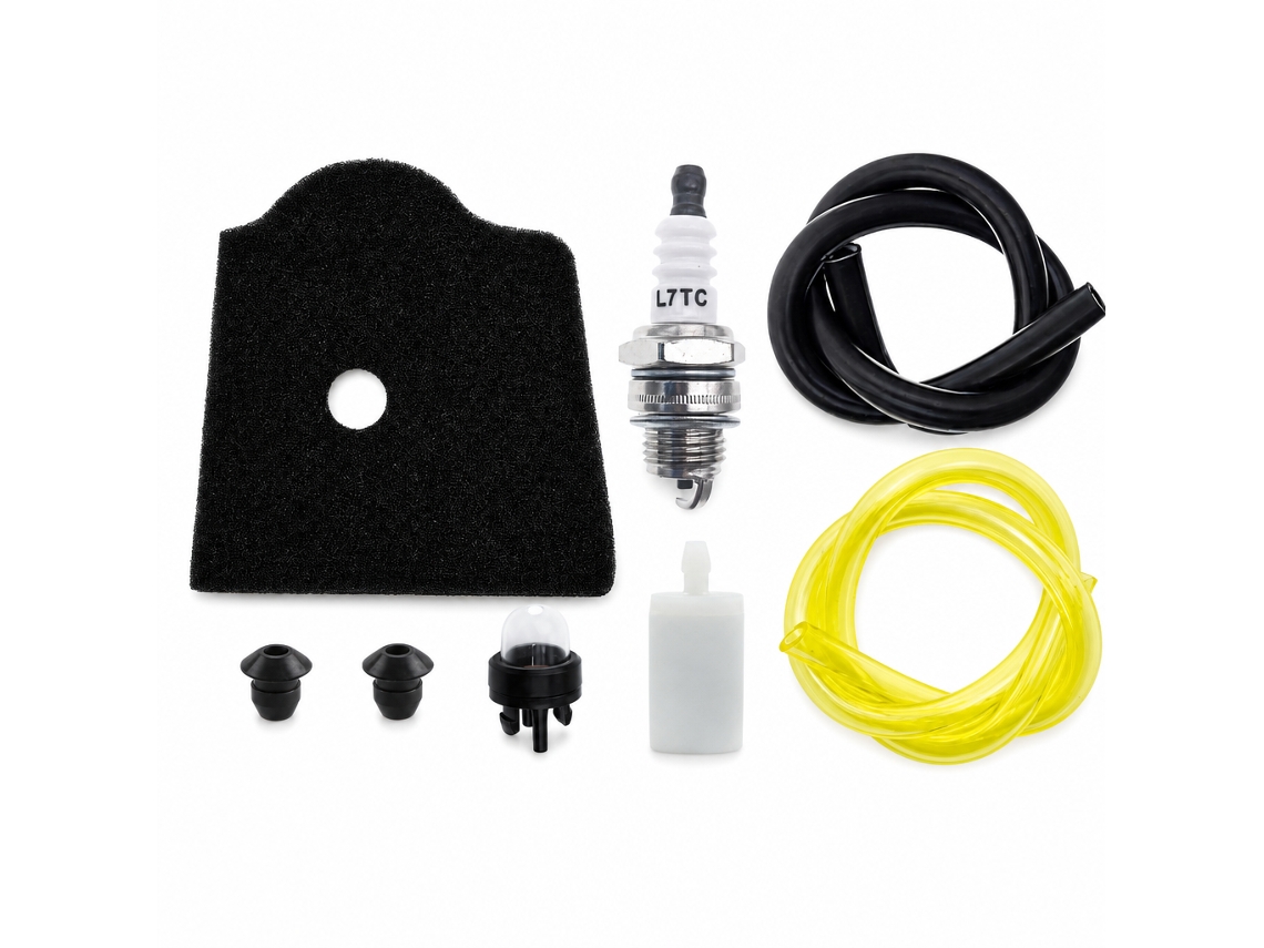 Kit De Filtro De Ar 5371431-01 Com Vela E Linhas De Combustível, Compatível Com Husqvarna 322c 322l 323l 325rx 326l