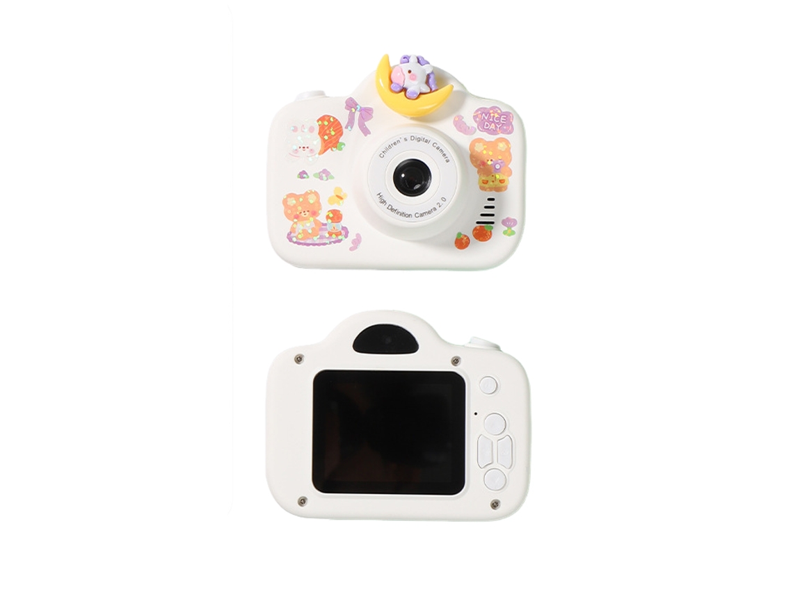 Câmera Infantil Nova Câmera Fotográfica Digital Imprimível Polonóide Brinquedo De Estudante Menina Mini Câmera Hd Unicórnio A2000w Brilvibera