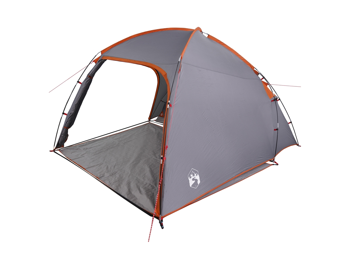 Conjunto 1 Barraca De Camping Vidaxl Cinzento Tafetá (370 X 230 X 185 Cm)